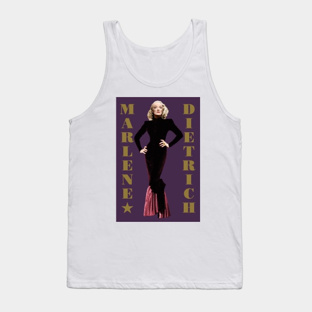 Marlene Dietrich Tank Top by PLAYDIGITAL2020